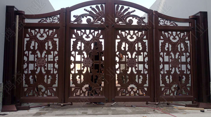 保定市鋁藝懸浮折疊門案例